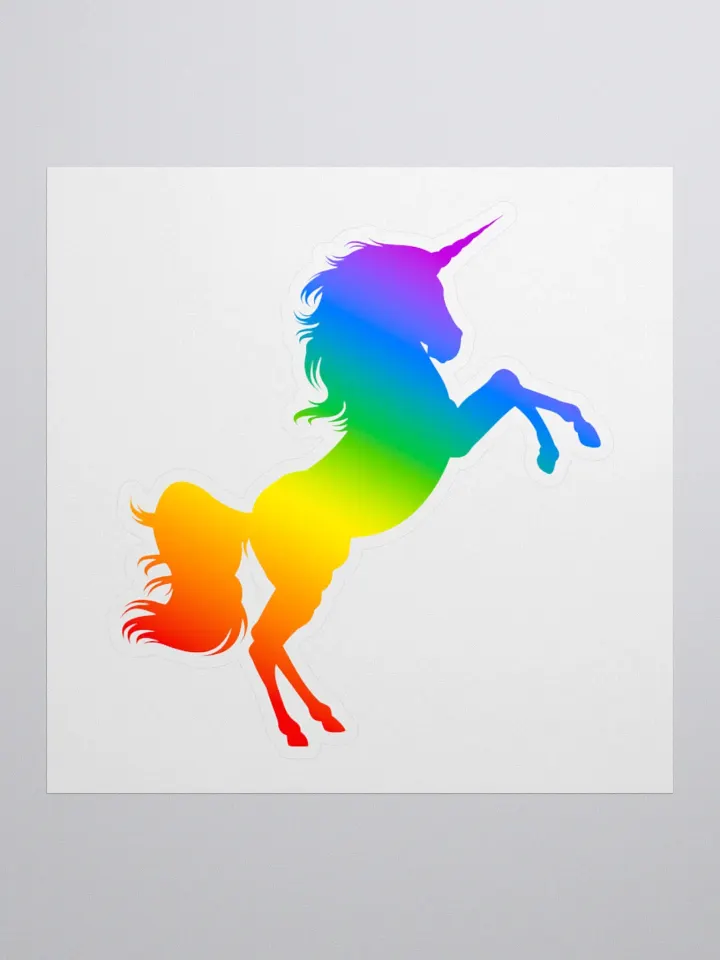 Unicorn Rainbow / Sticker product image (1)