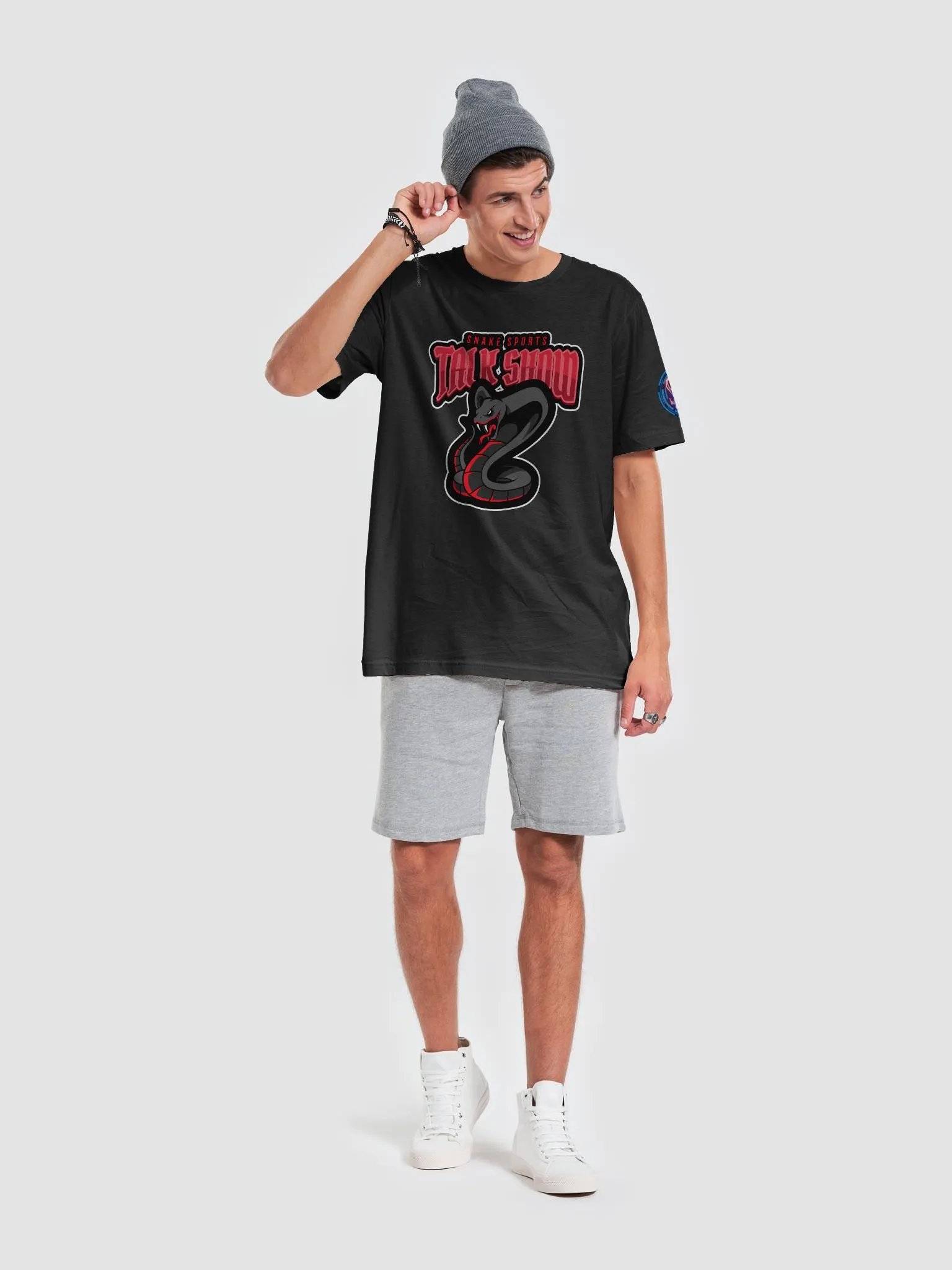 Snake Sports Talk Show - Retro T-Shirt w/Network & Socials product image (1)