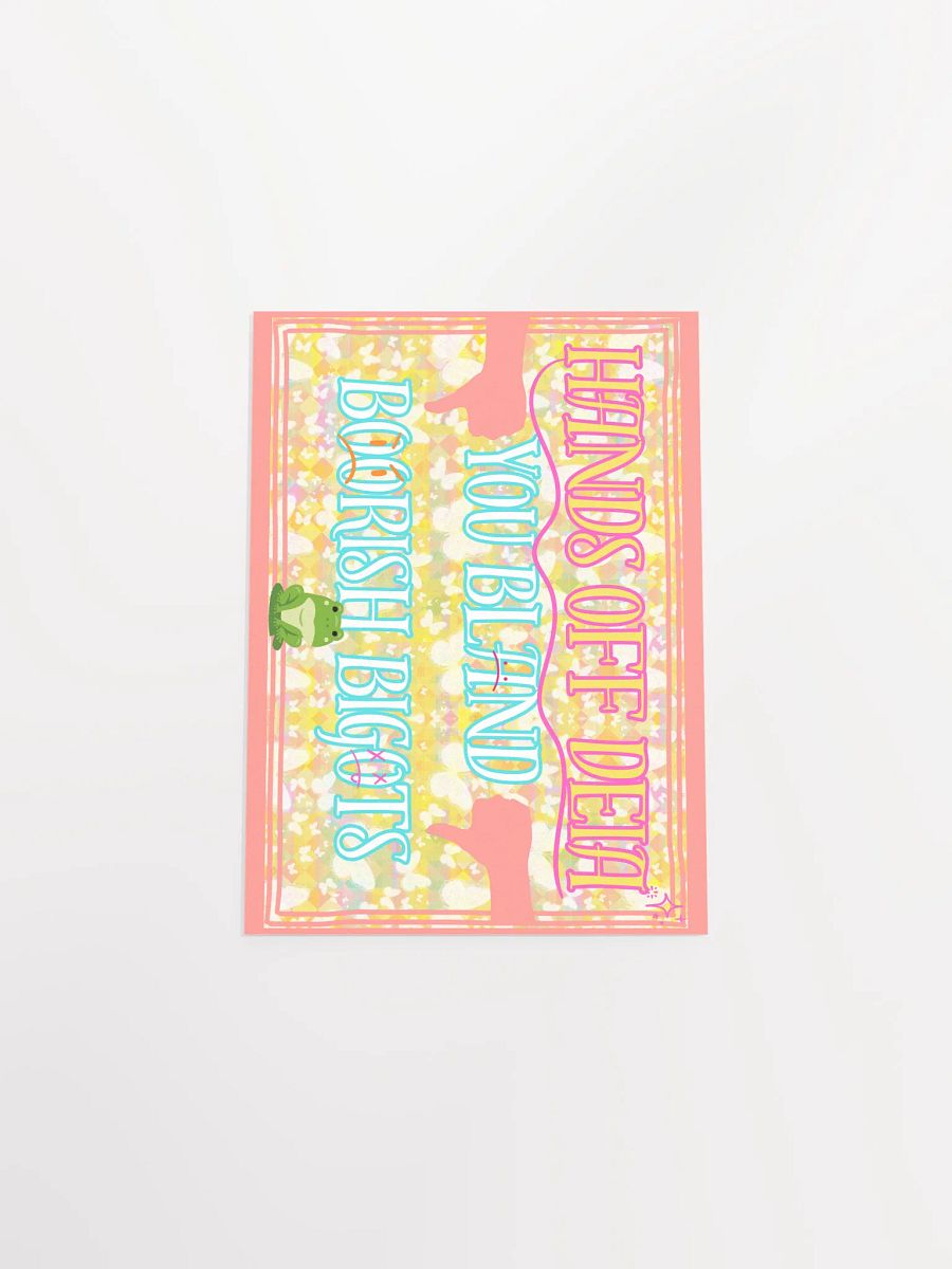 Hands Off DEIA, Bland Boorish Bigots, Protest Poster product image (13)