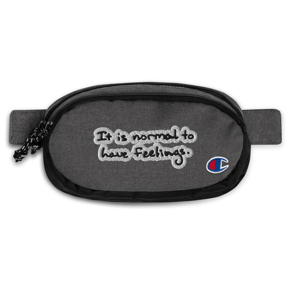 It is normal to have feelings. (bubble design) champion fanny pack product image (1)