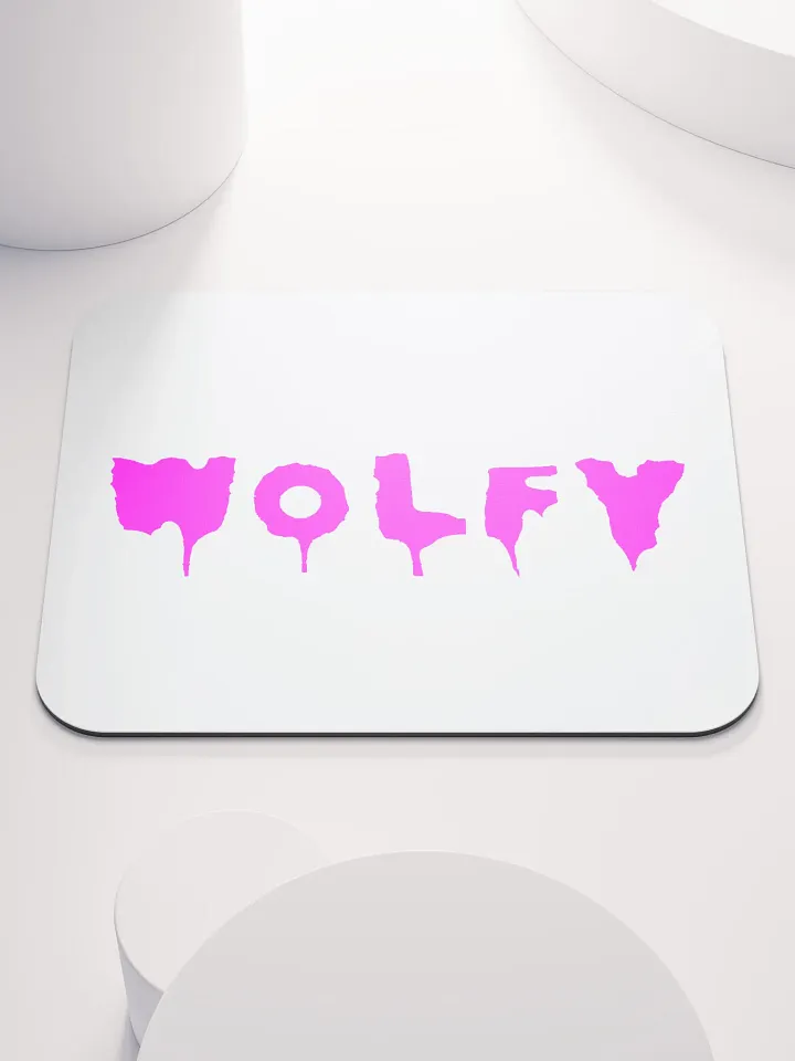 Drippy Pink Wolfy Mouse Pad product image (1)