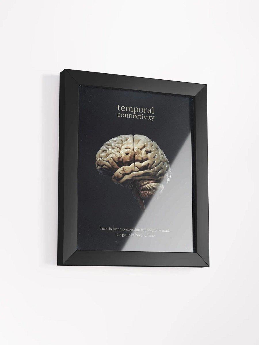 Temporal Connectivity Brain Art Poster product image (2)