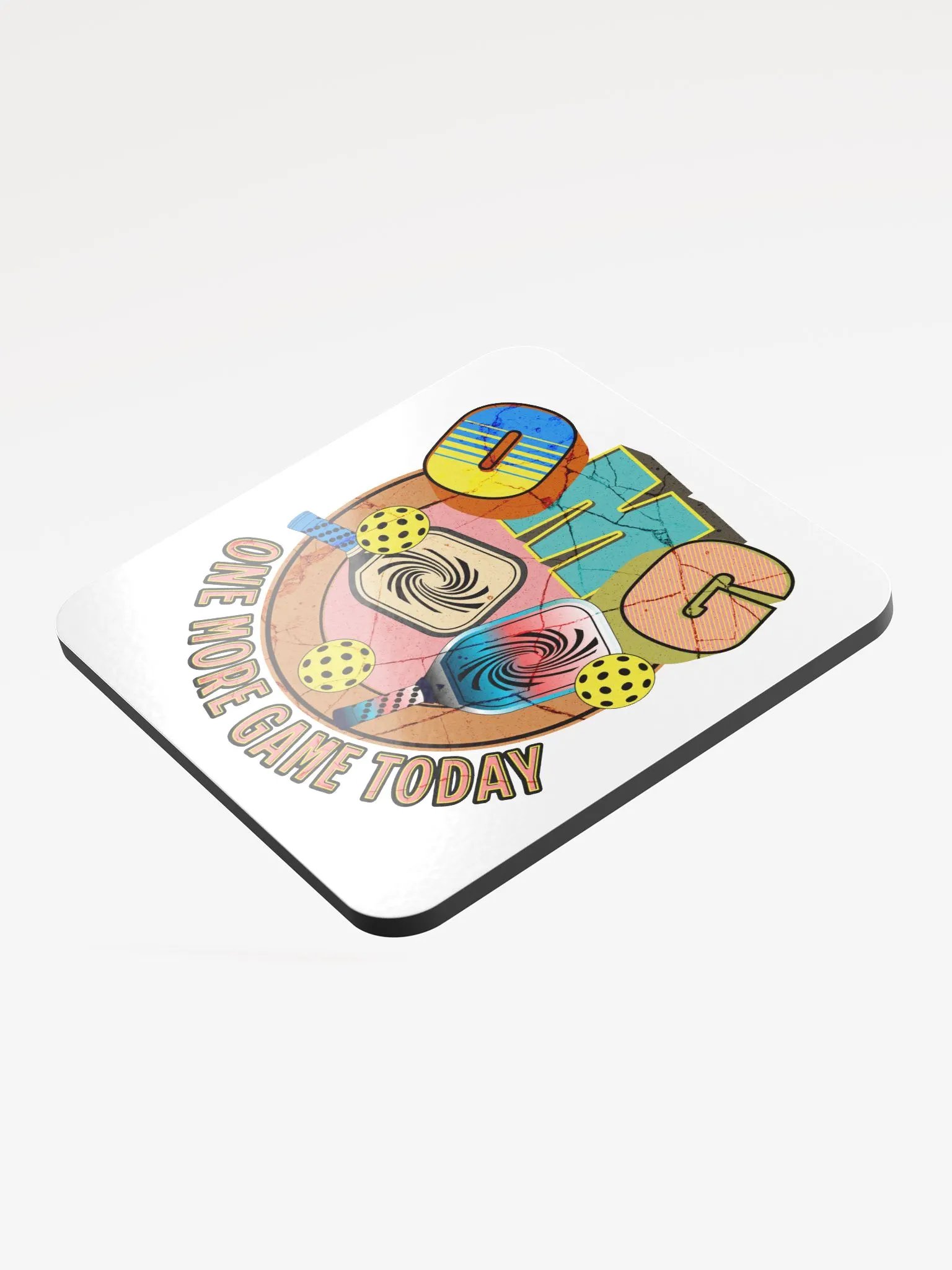 OMG One More Game Today Pickleball Paradise Coasters product image (3)
