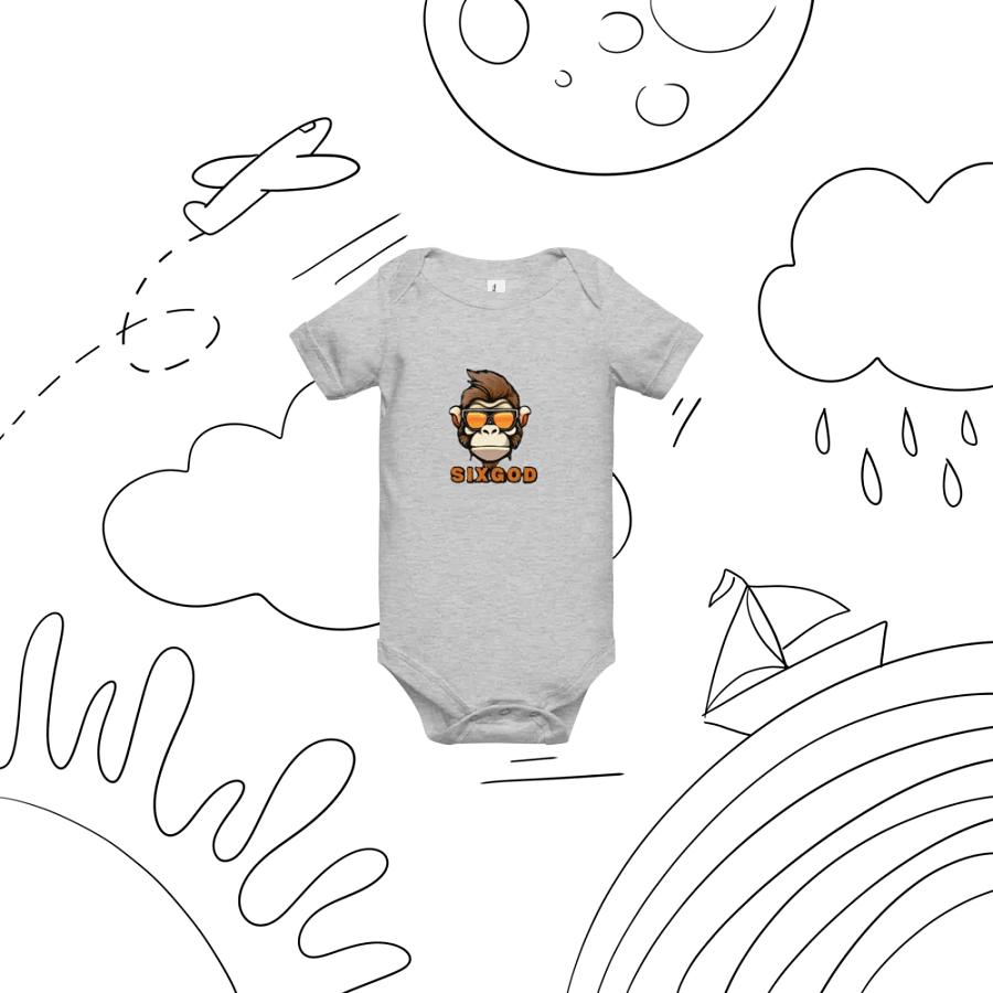 SIX GOD Monkey Madness Baby Onesie product image (45)