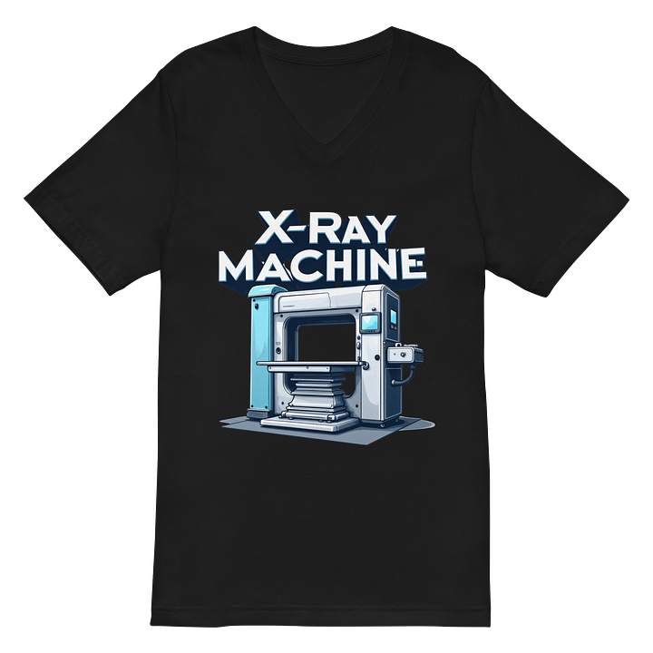 Bold X-Ray Machine Illustration V-Neck T-Shirt product image (3)