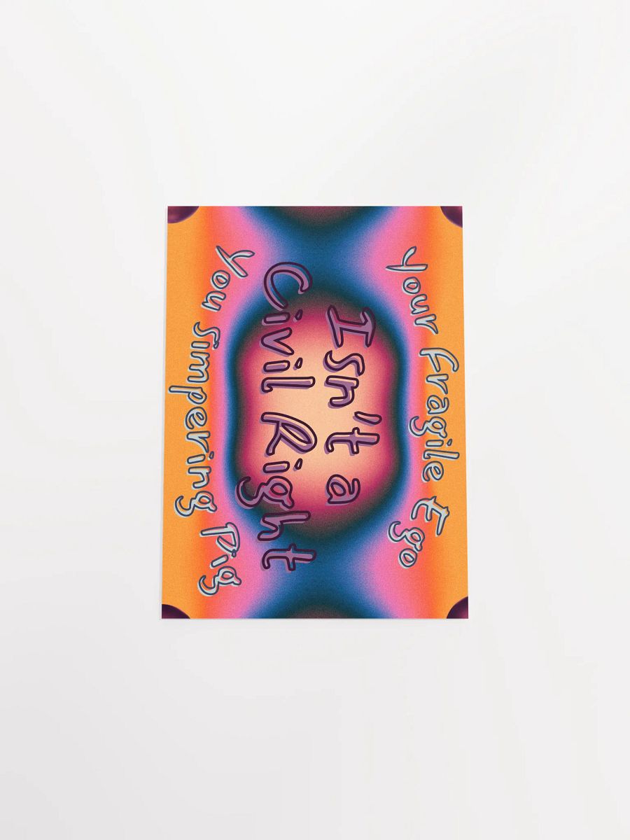 Hands Off DEIA, Your Fragile Ego, Protest Poster product image (16)