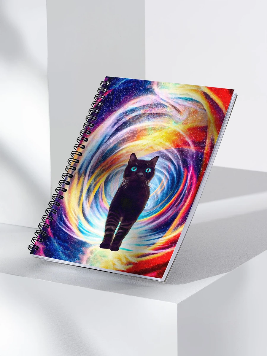 Cosmic Kitty - Black Cat Spiral Notebook product image (3)