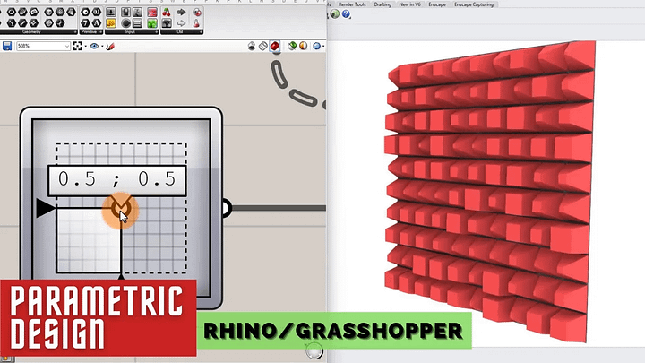 Cubes on Surface Parametric Facade Design Grasshopper Rhino Files Download product image (2)