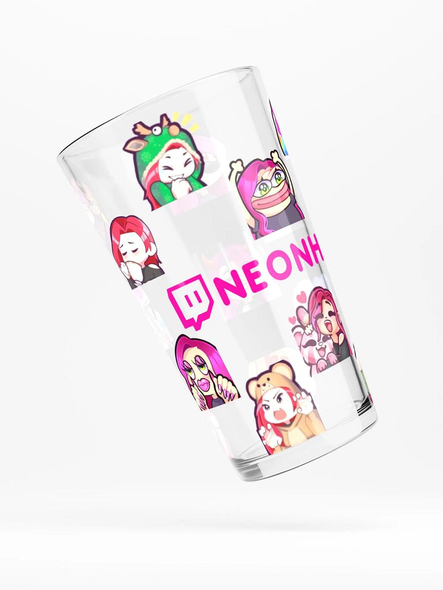 Neon Halo All Emotes Pint Glass product image (4)