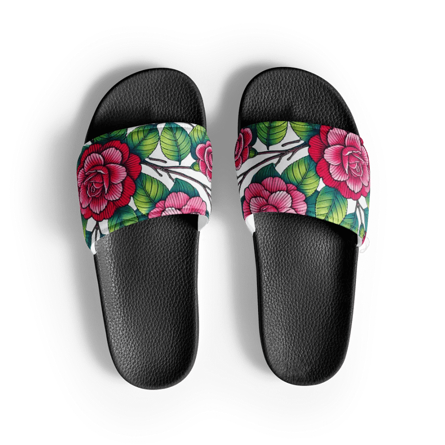 Blooming Bliss Women's Slides | AI Design product image (1)