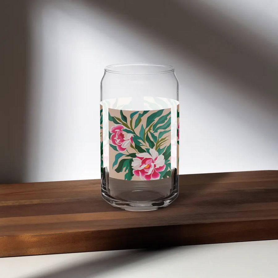 Peonies Can-Shaped Glass product image (5)