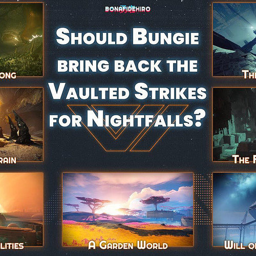 Should @bungie bring back the Vaulted Strikes in coming seasons for Nightfalls?

I believe this would give a breath of fresh ...