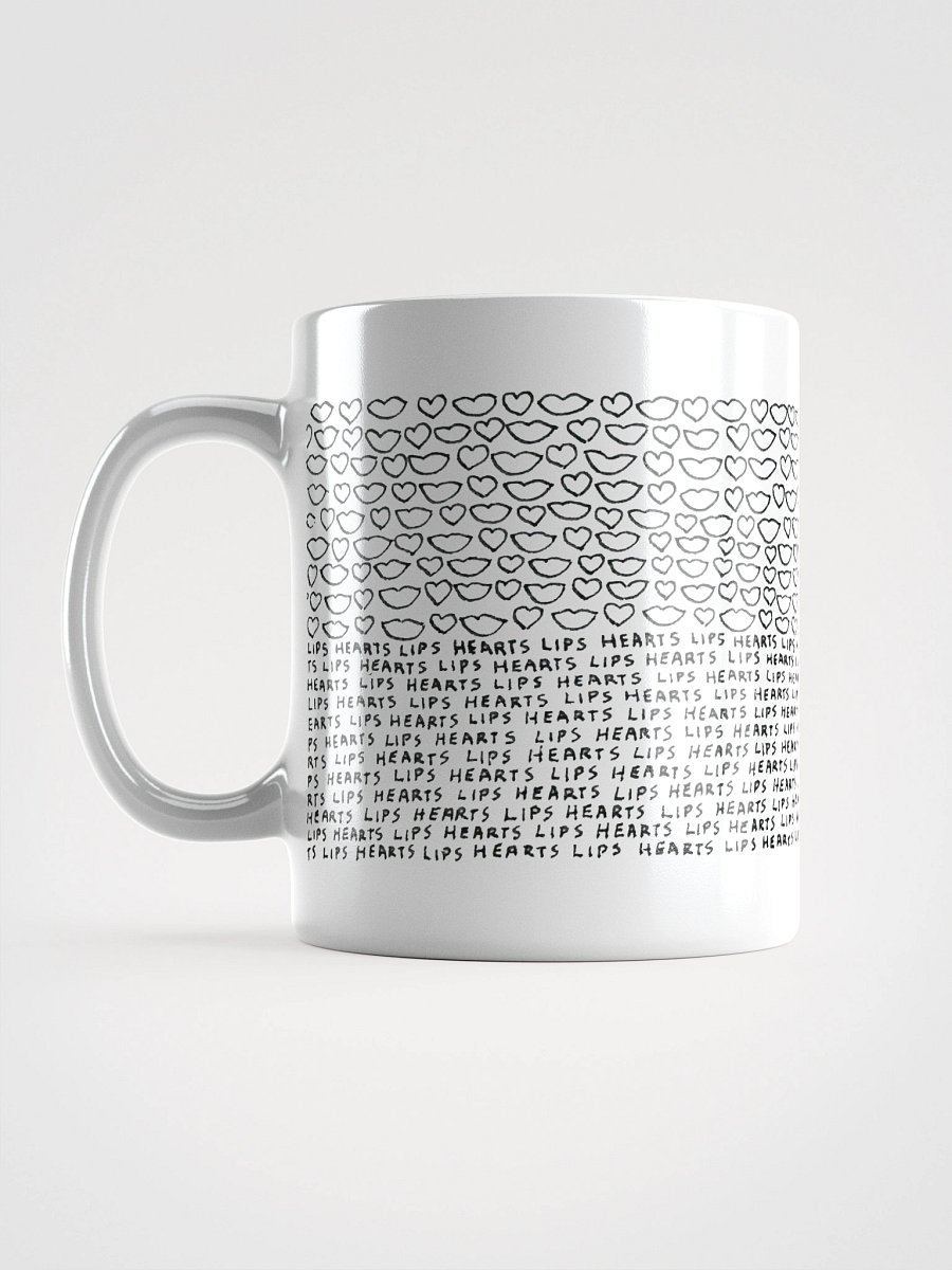 Lips Hearts White Glossy Mug product image (11)