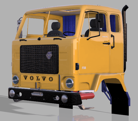 stl files for volvo F88 cab in scala 1/14 product image (1)