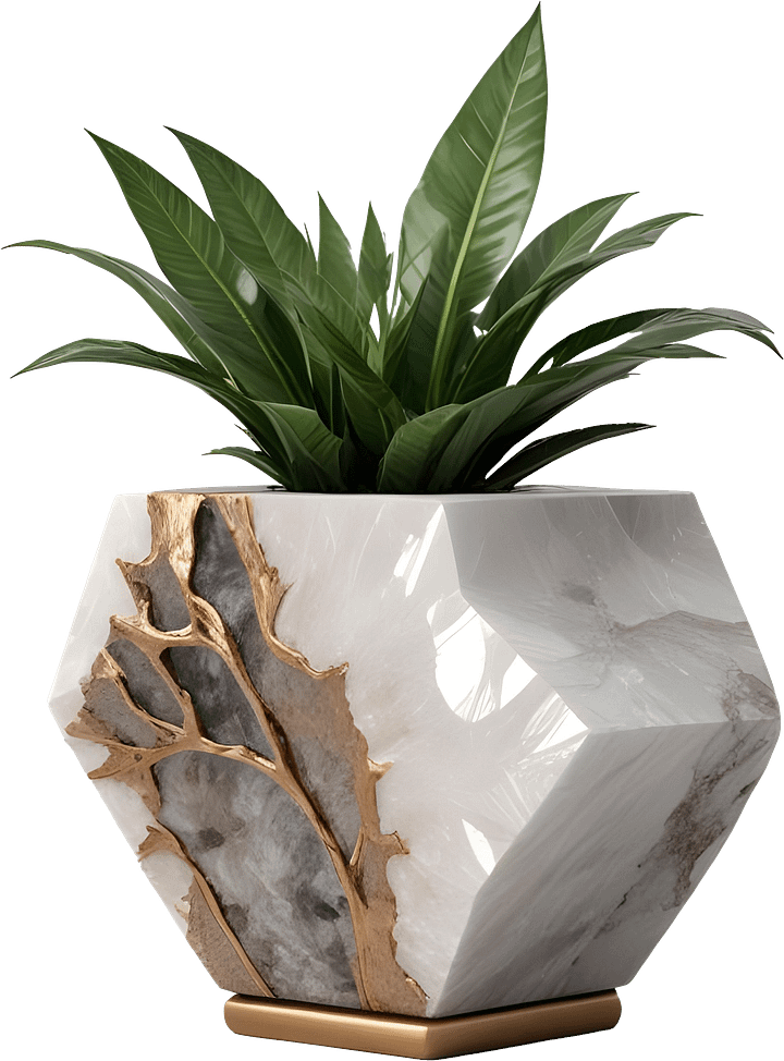 Quartz Elegance – Vase scene creator product image (1)