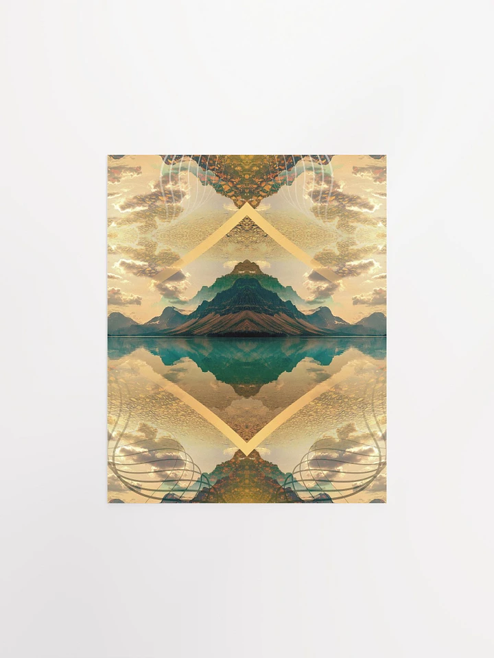 Geometric Art Print - Reflections (Yellow) product image (1)