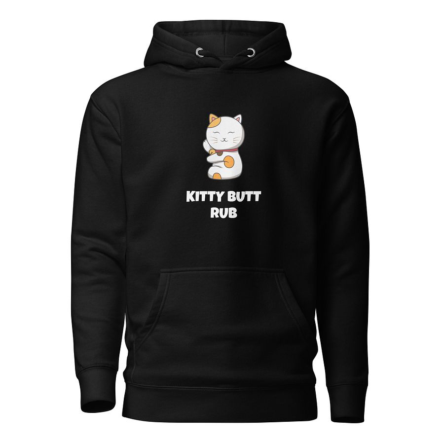 KITTY BUTT RUB UNISEX HOODIE - BLACK product image (1)