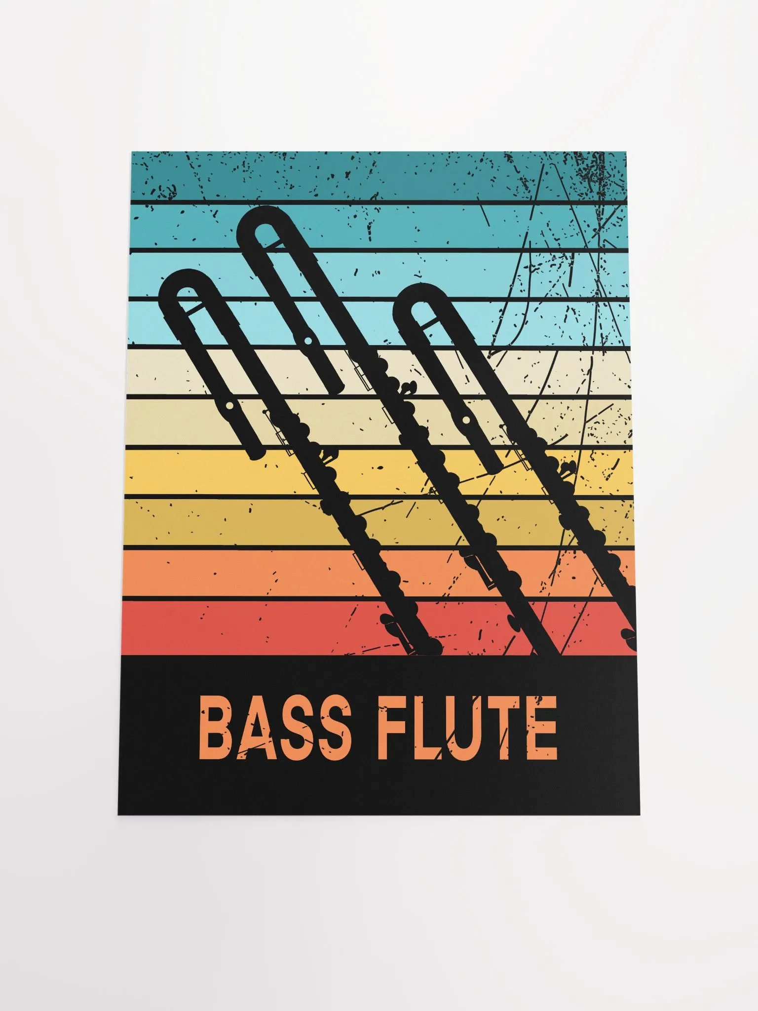 Small Retro Abstract Flute Poster - Bass product image (4)