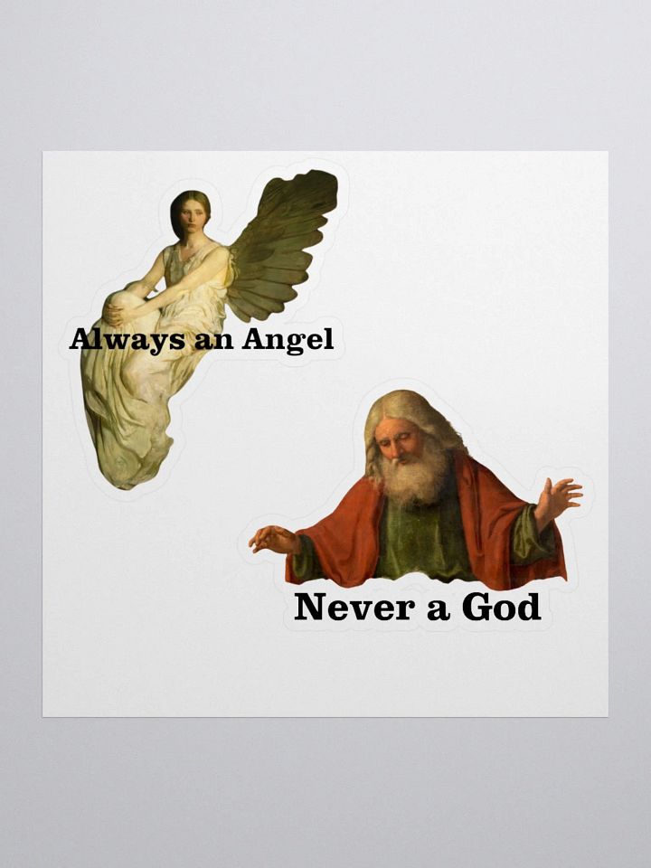 Always an Angel, Never a God Double Stickers product image (4)