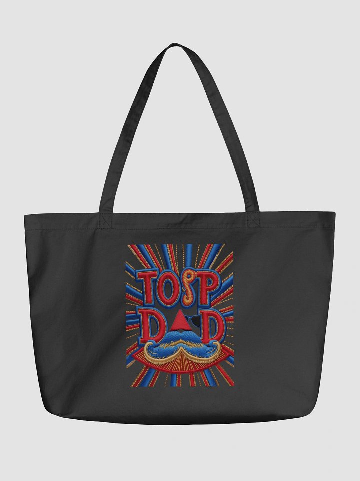 Top Dad Mustache Swirl Tote Bag product image (2)