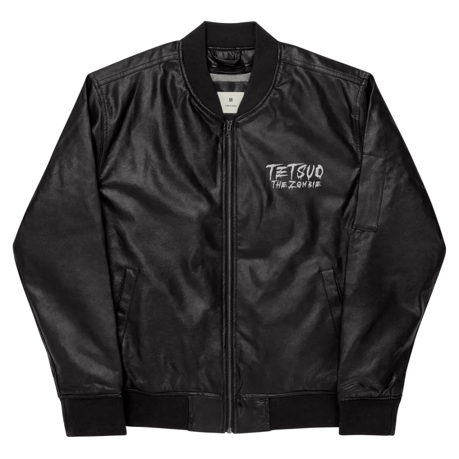 Infected Threadfast Apparel Faux Leather Bomber Jacket product image (8)