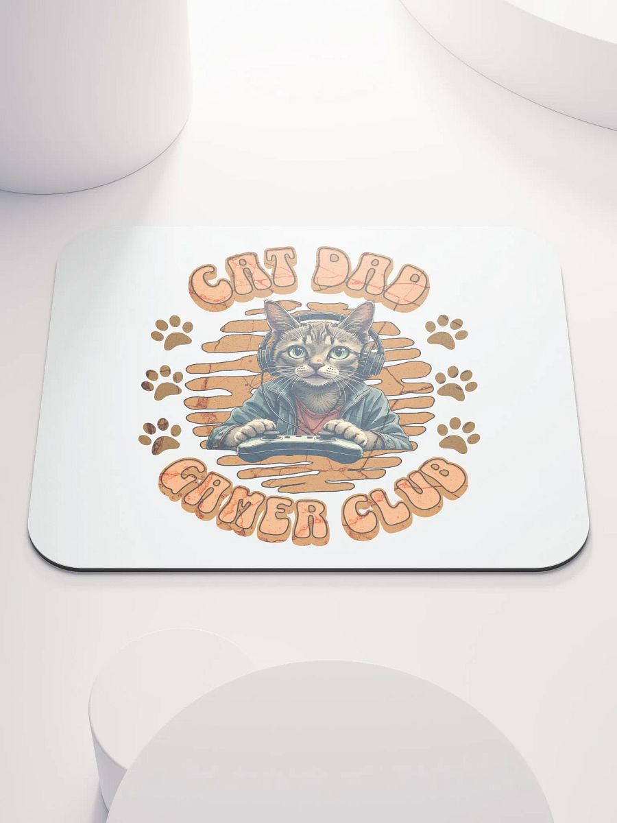 Cat Dad Gamer Club Mouse Pad product image (1)