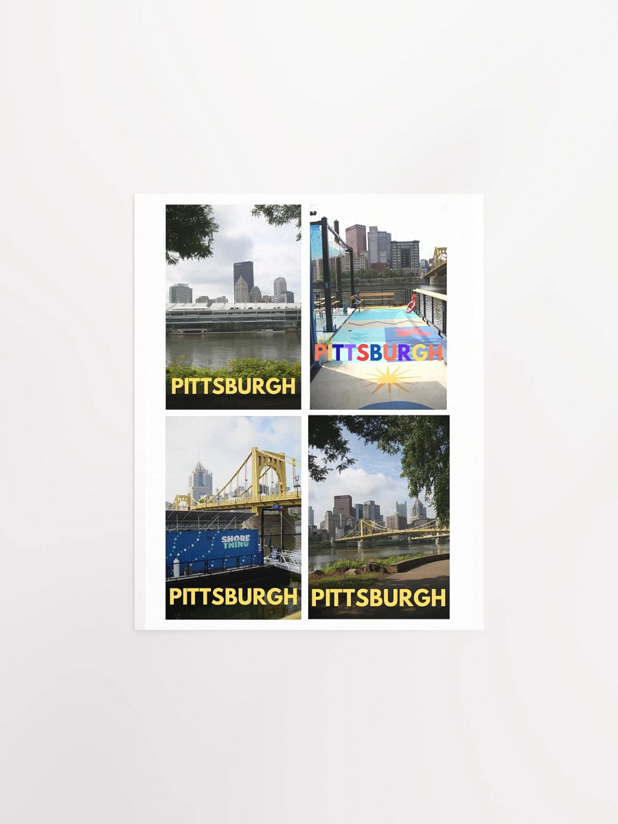 Pittsburgh - City Poster collage 1 - poster product image (3)