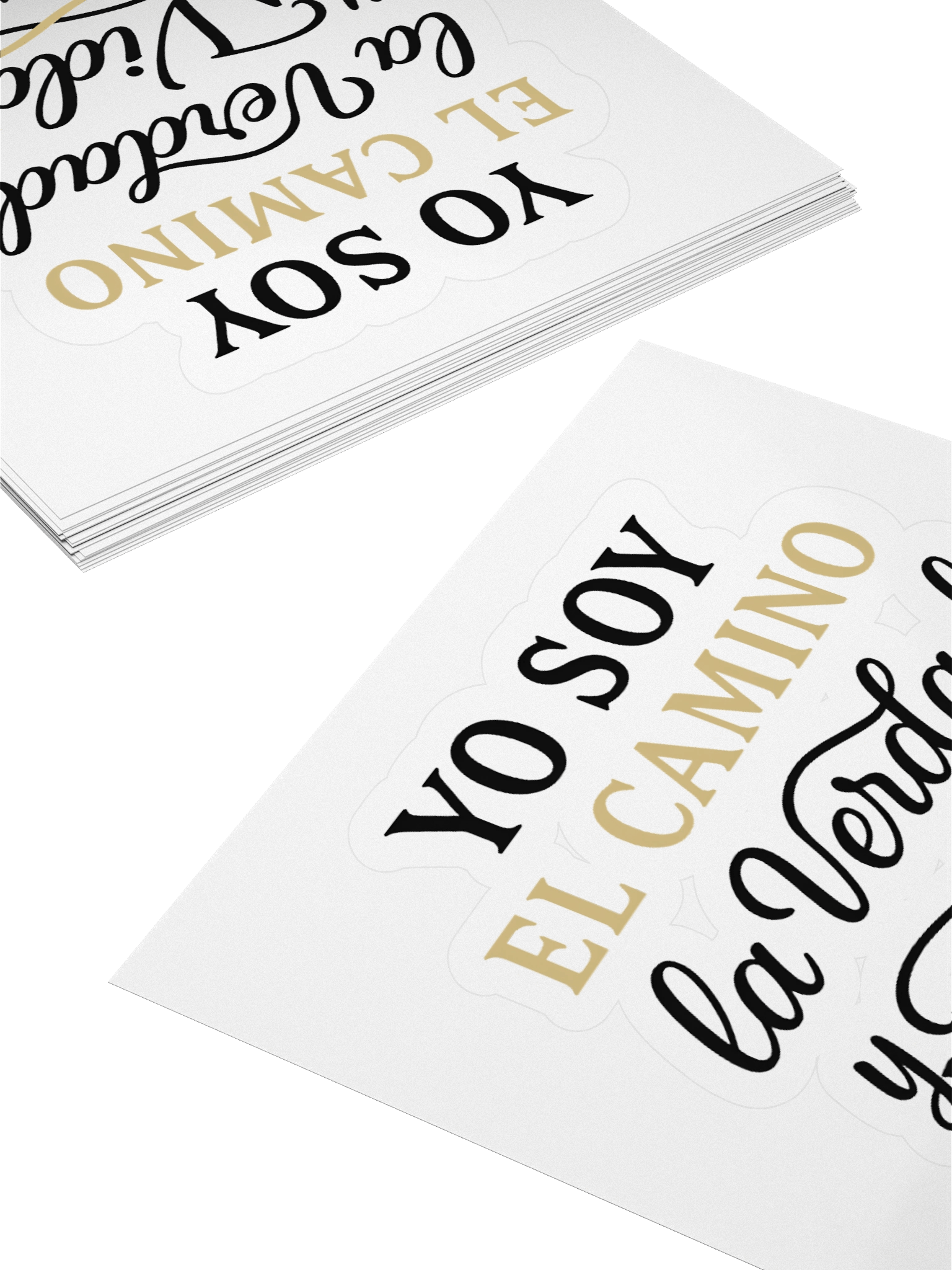 Spanish Faith Sticker – “Yo Soy el Camino, la Verdad y la Vida” – Christian Kiss-Cut Vinyl product image (4)