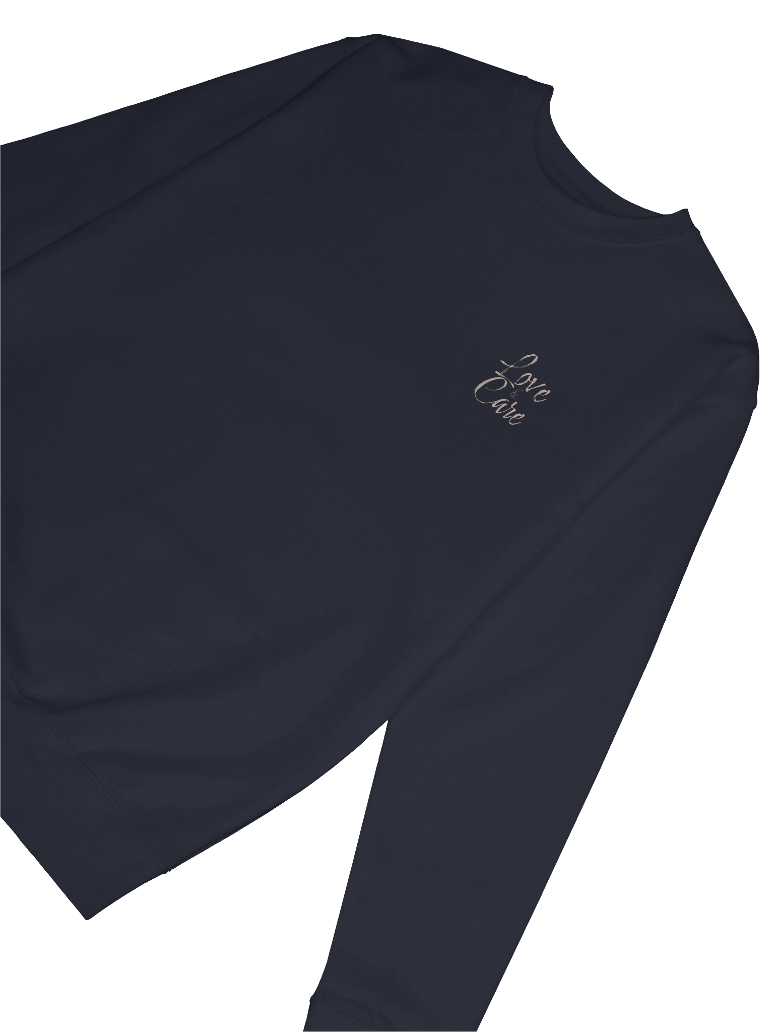 “Love Loudly, Care Deeply” Premium Navy Sweatshirt – Unisex Fit product image (6)