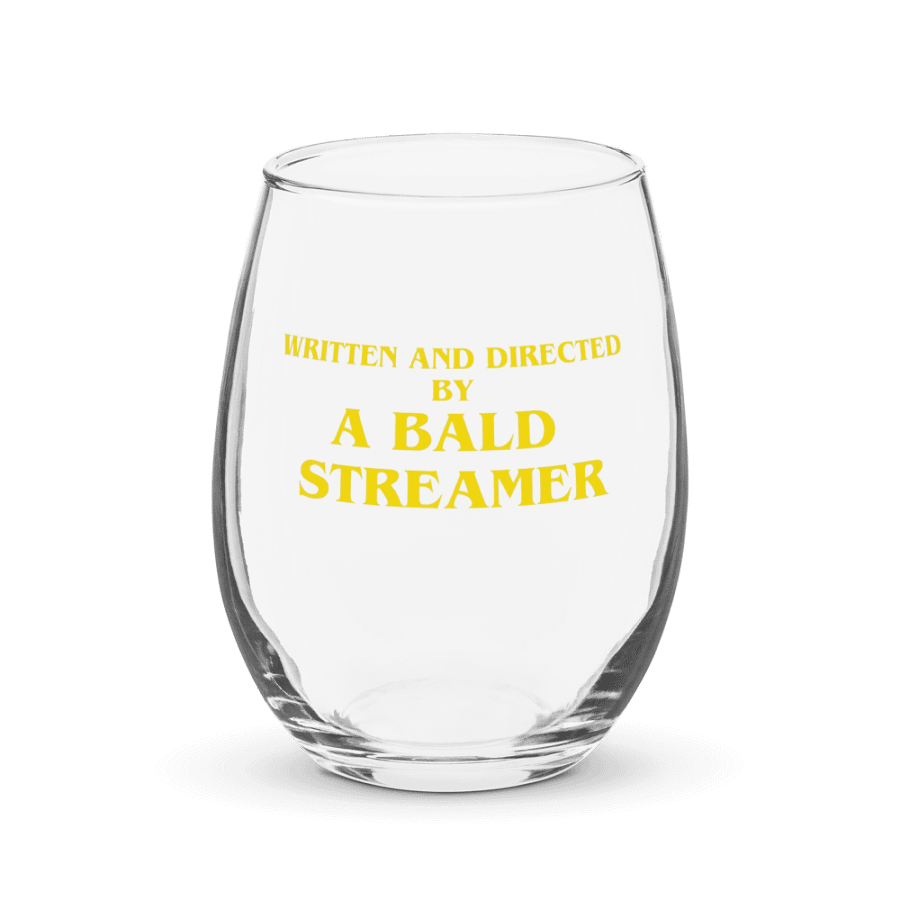 Written and directed by wine glass product image (1)