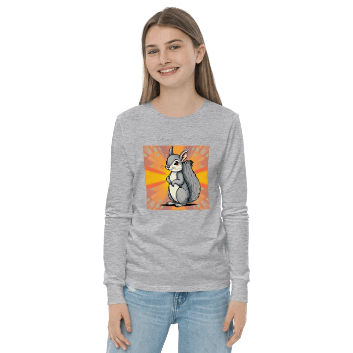 Radiant Squirrel Youth Long Sleeve Tee product image (2)