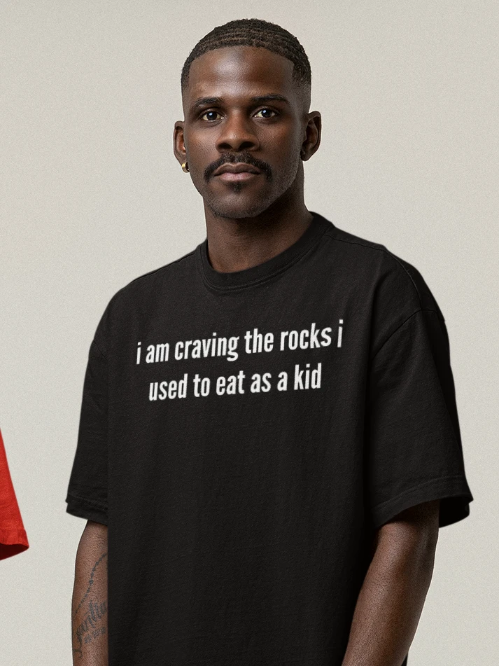 I am craving the eating rocks supersoft unisex t-shirt product image (1)
