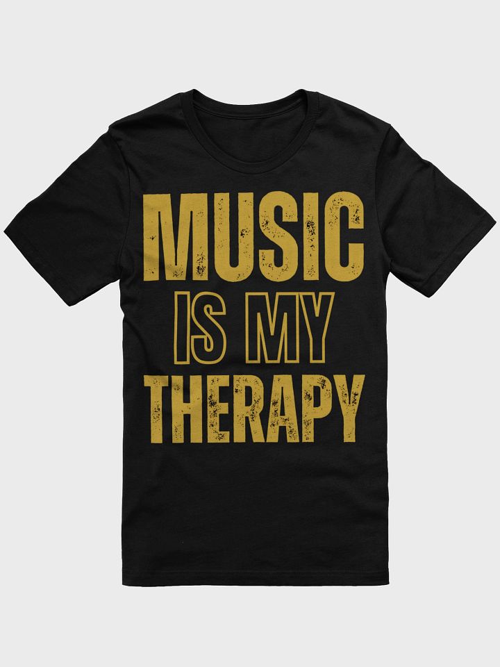 MUSIC IS MY THERAPY-BELLA+CANVAS SUPERSOFT T-SHIRT product image (1)