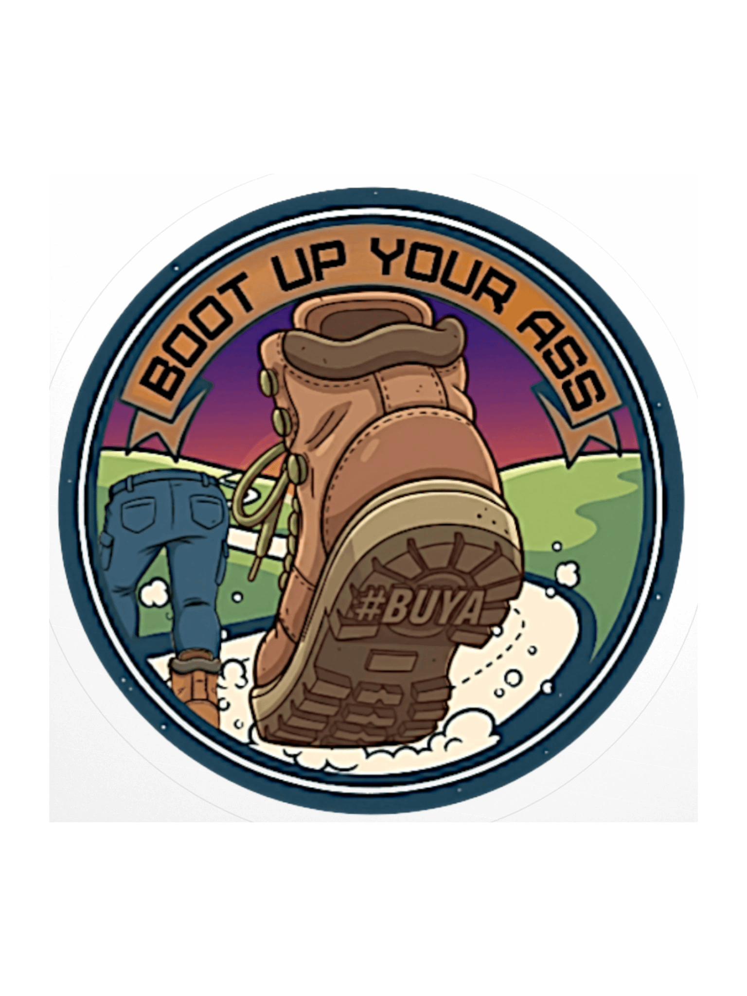 Boot Up Your Ass Kiss Cut Stickers product image (1)