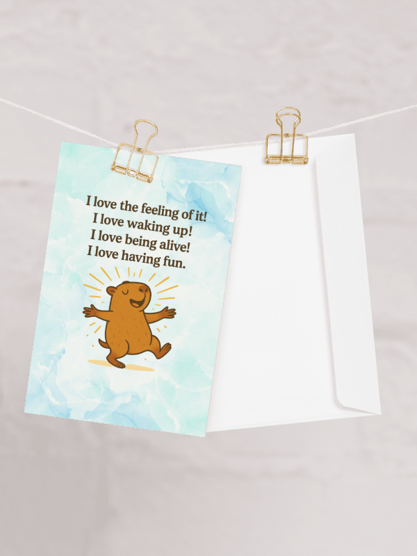 I Love The Feeling Of It Cappy - Card product image (2)