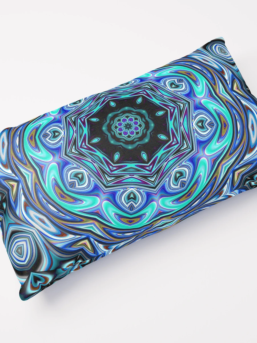 Blue Swirl Kaleidoscope Throw Pillow product image (11)