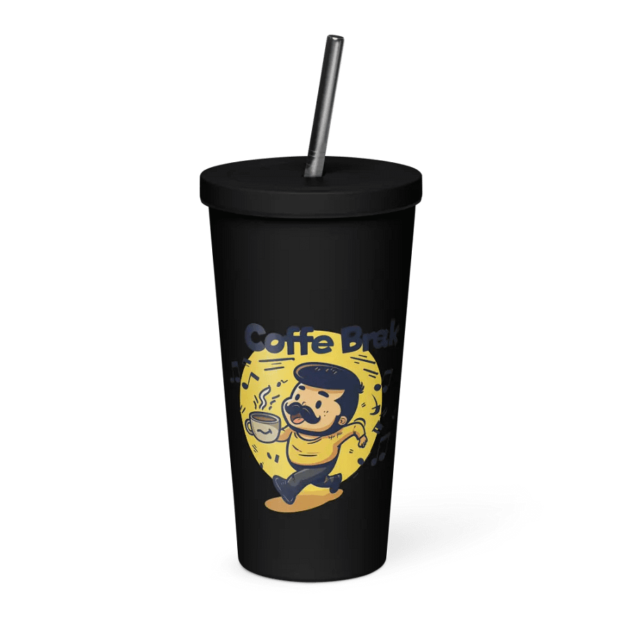 Coffee Break! Insulated Tumbler with a Straw v2 product image (7)