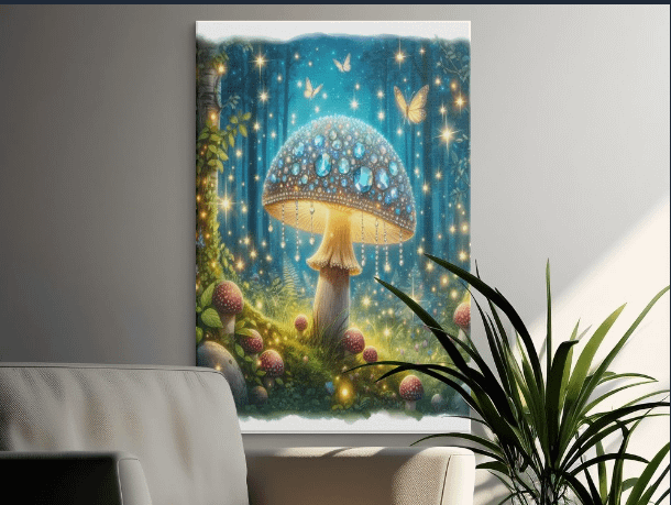 Enchanted Forest Mushroom Wall Art: Mushroom Lover Gift product image (1)