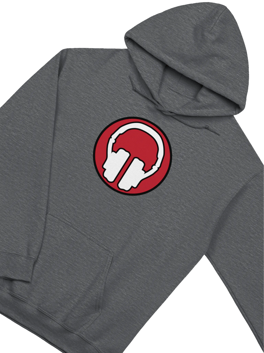 Front | Back | Arm Print Headphones Gildan® Classic Hoodie product image (3)