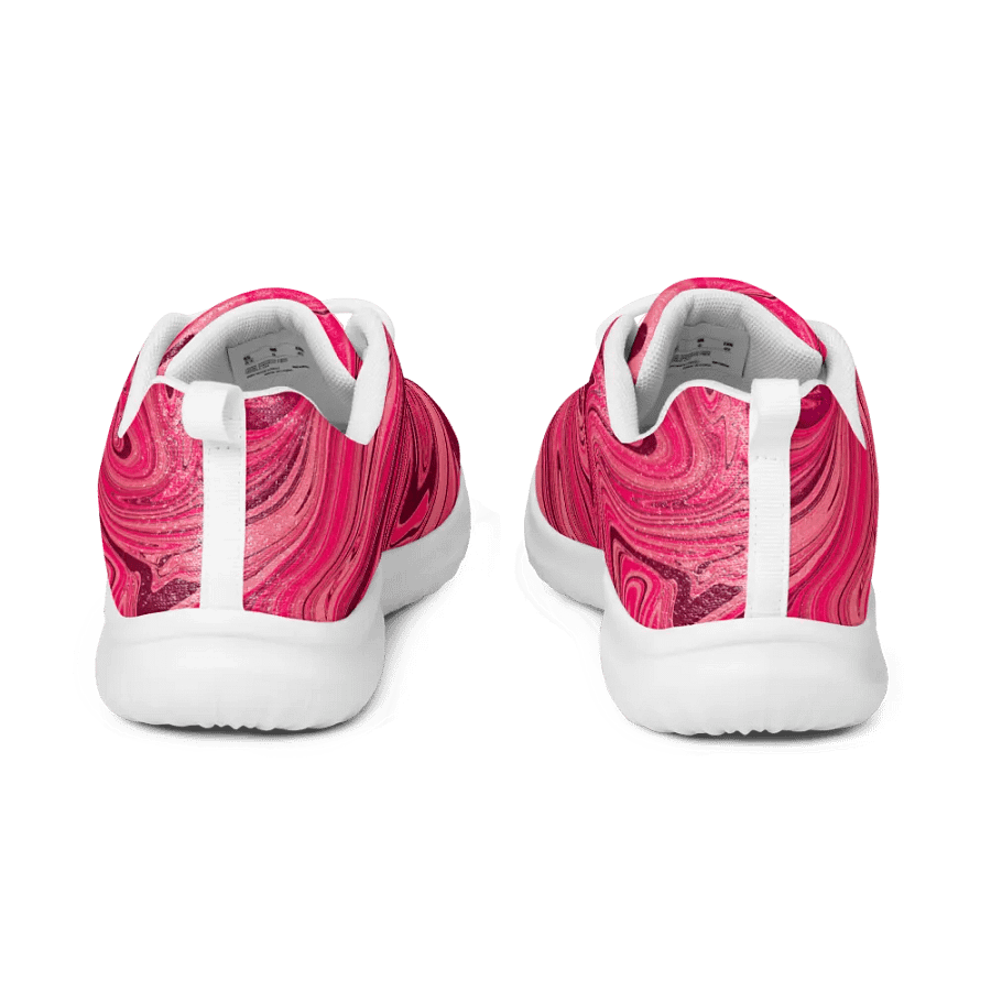 Women's Athletic Shoes - Shades of Magenta Pink Digital Fluid Art product image (4)