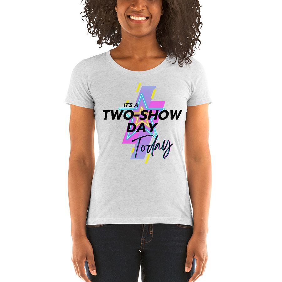 It's a two show day (black) - Ladies' Short Sleeve T-Shirt product image (6)