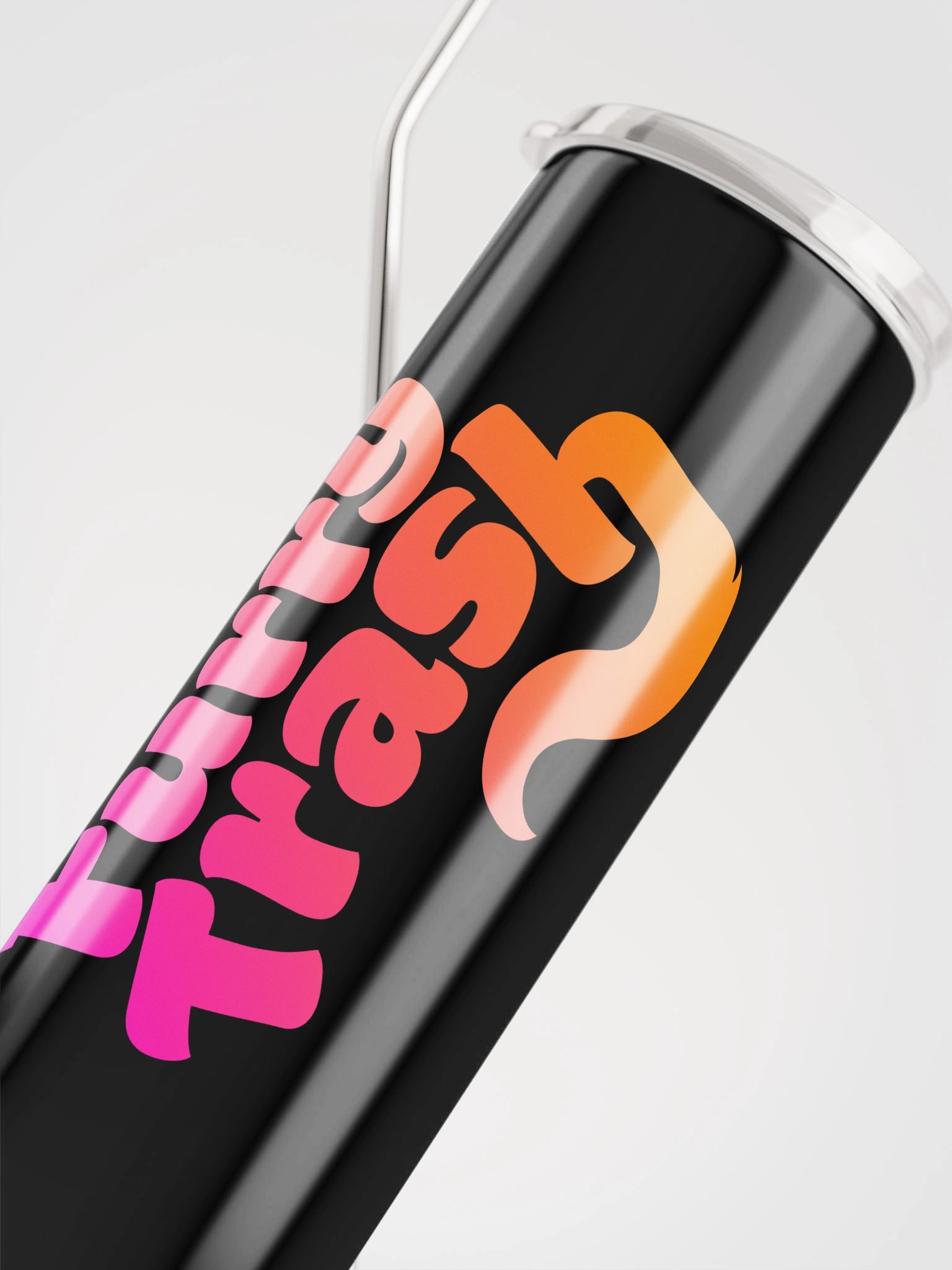Furry Trash Tumbler – Bubble Logo (Sunrise Vertical) product image (8)
