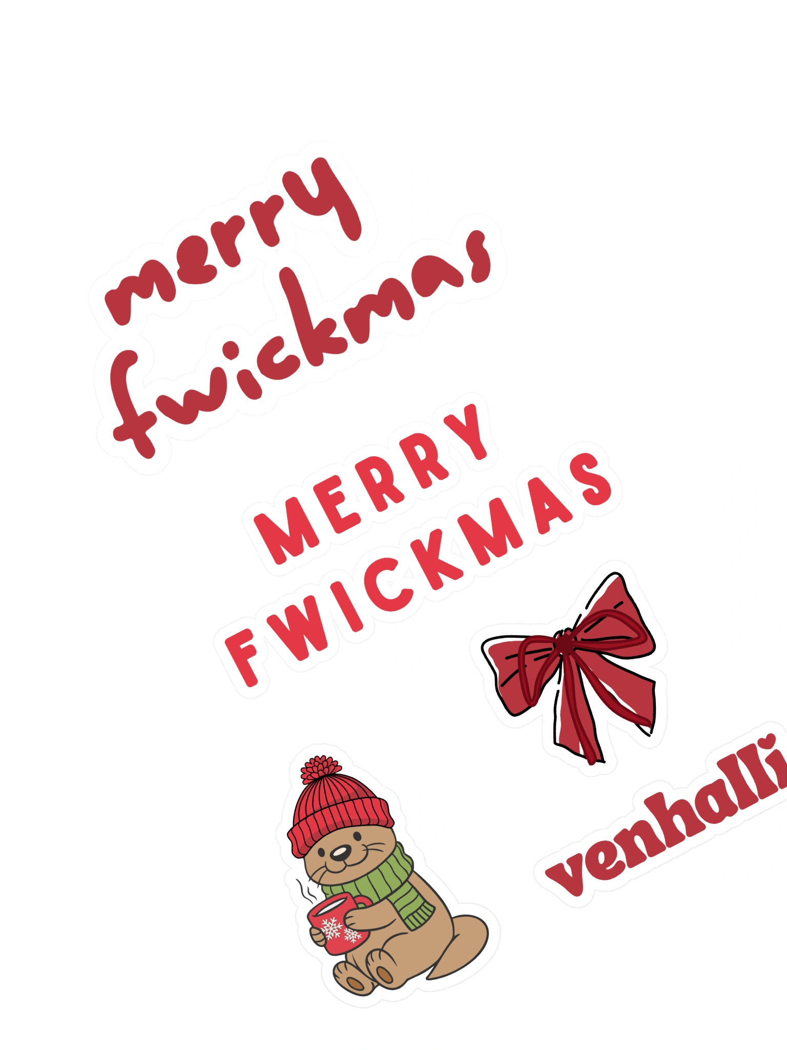 fwickmas sticker sheet product image (1)