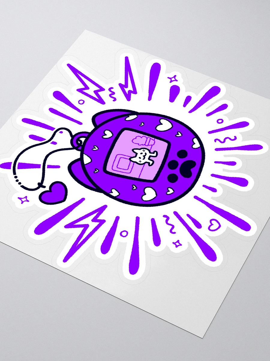 Lovely Digital Meow Sticker - Purple product image (7)