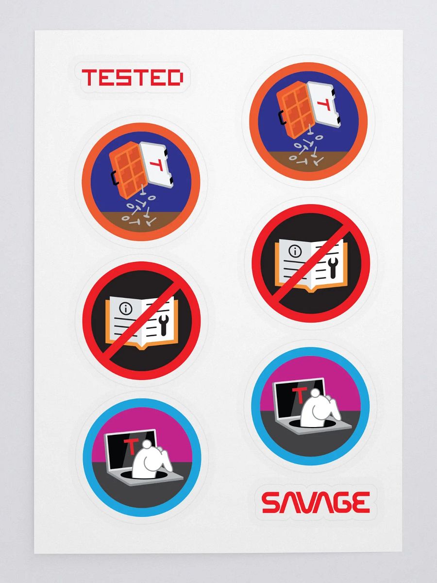 ADHD'oh (de)Merit Badge Sticker Sheet product image (3)