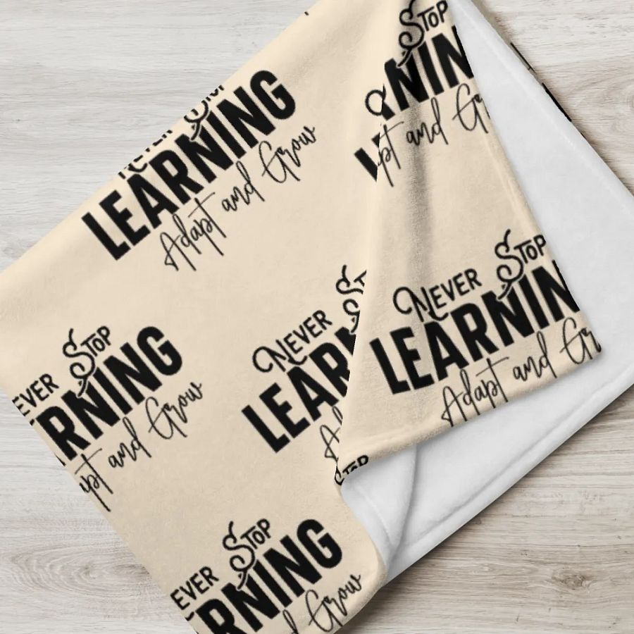Never Stop Learning Blanket product image (5)