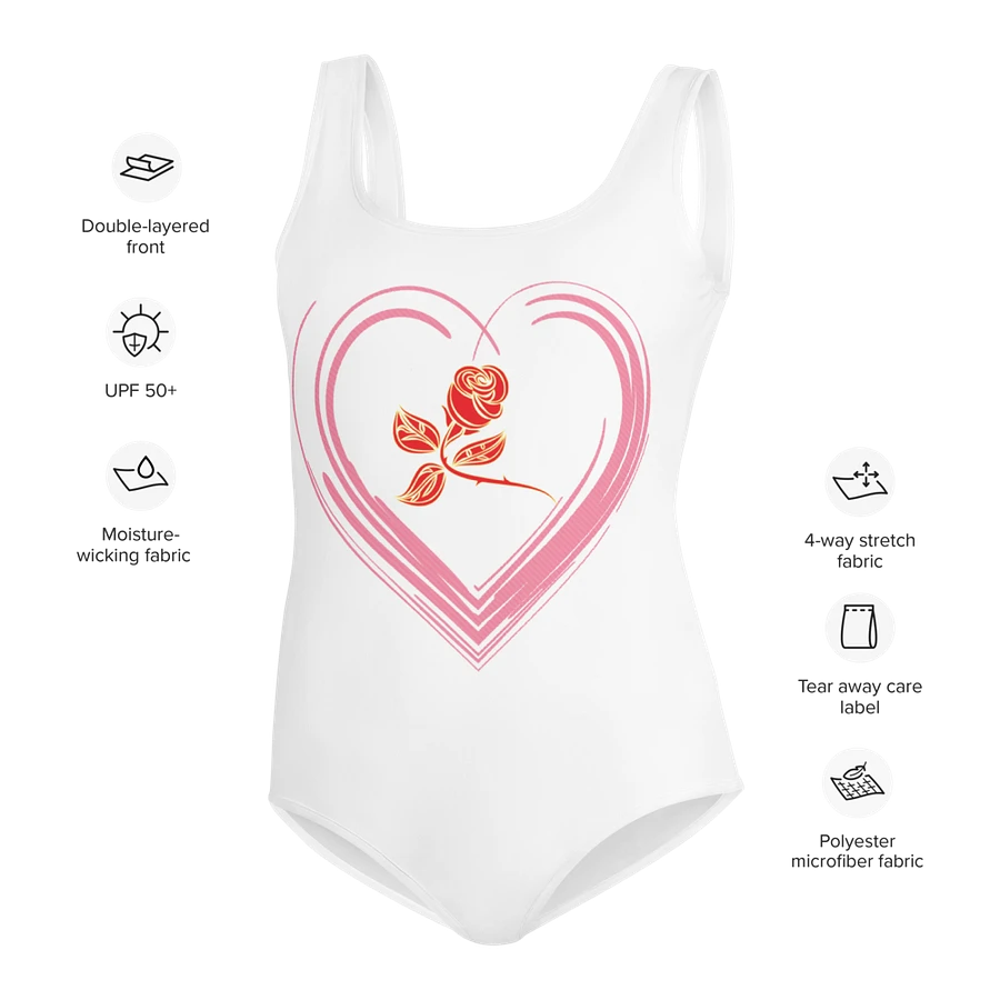 Golden Rose Heart Youth Swimsuit product image (6)