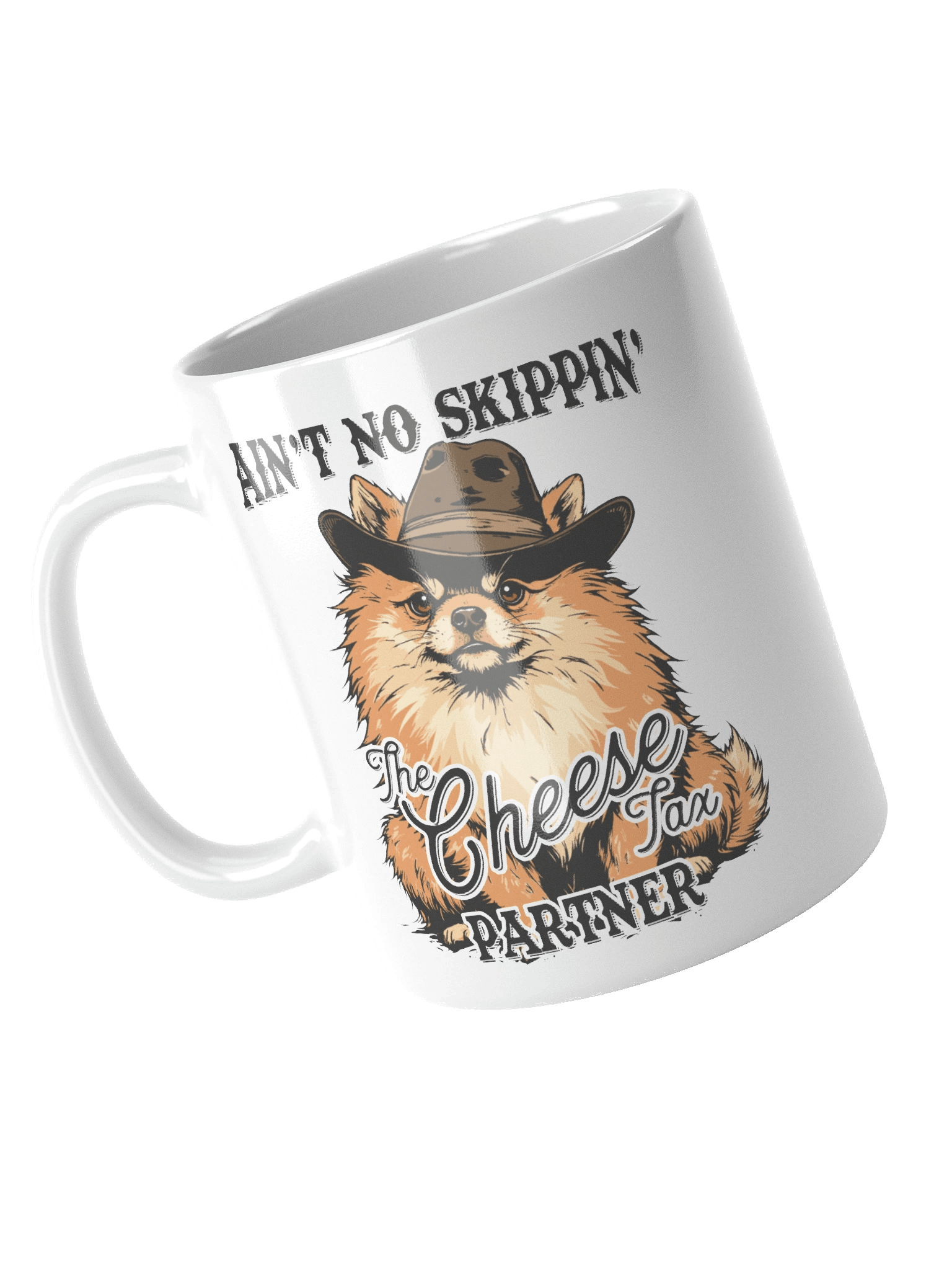 Funny Cheese Tax Sheriff Pomeranian Mug product image (1)