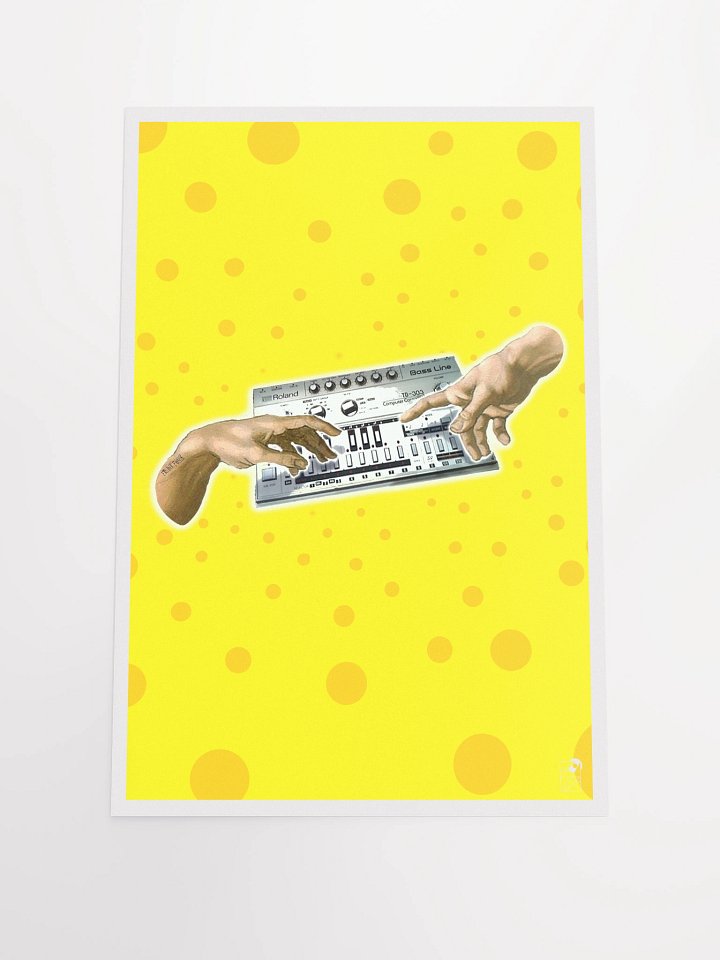 The creation of Roland TB 303, by Frank Fonik, Techno EDM Matte Paper Poster product image (2)
