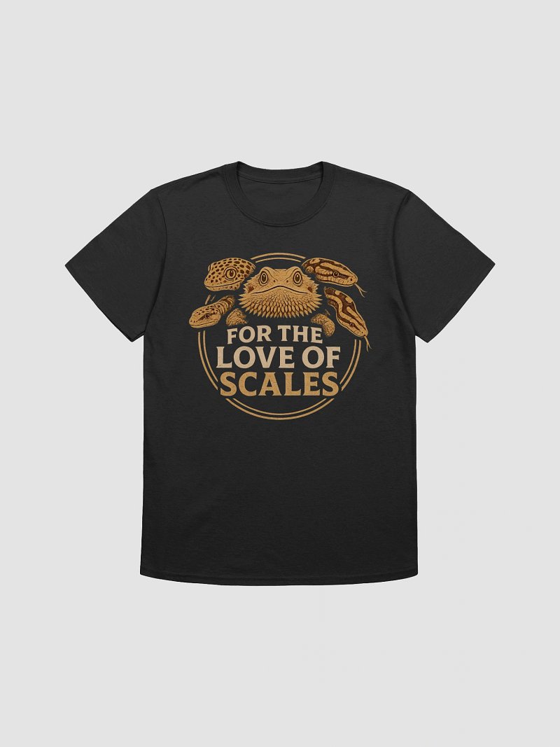 For the Love of Scales – Retro Reptile Graphic Tee for Bearded Dragon & Snake Fans